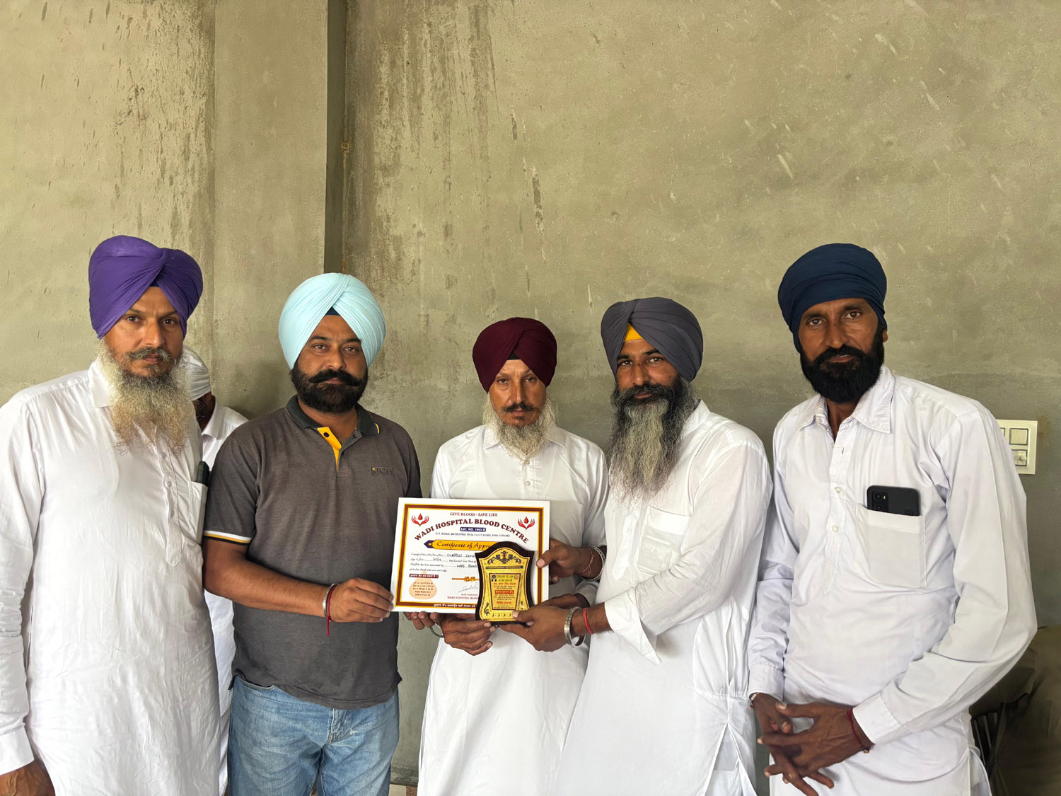 Nirvair Club (Regd.) Mansa organized a blood donation camp.